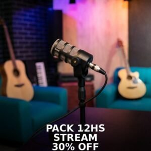 Pack 12hs Streaming 1 Cámara Full (30% OFF)